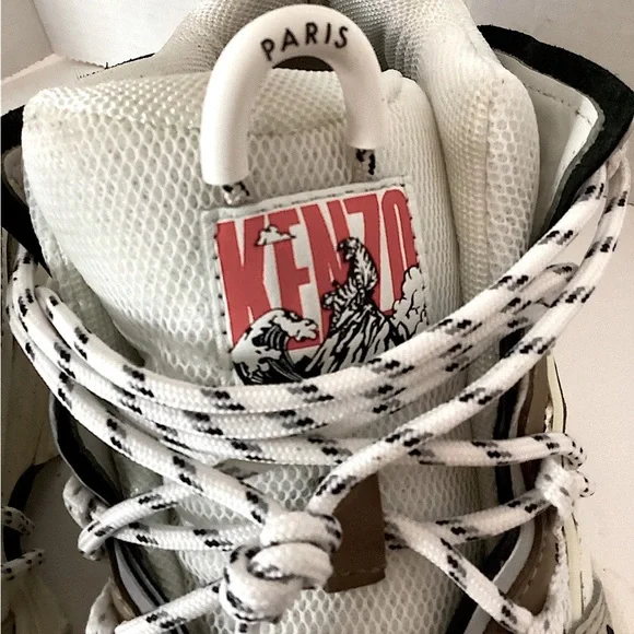 Kenzo Unisex’s Women’s Inka Chunky Speckled Wraparound-Lace Sneakers Euro 42 - Picture 6 of 16